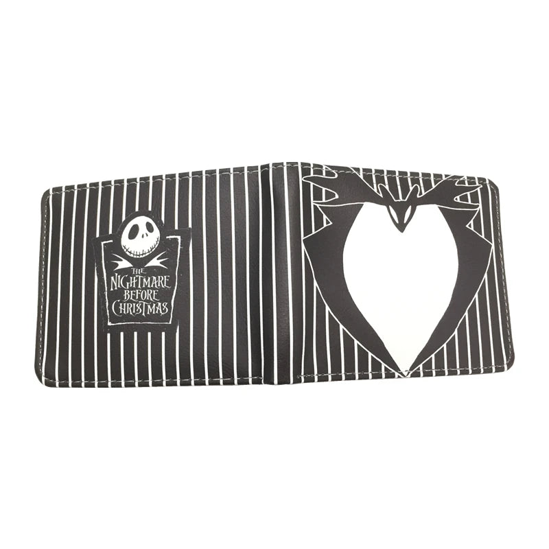 The Nightmare Before Christmas PU Leather Wallet — Credit Card Holder Purse with Coin Pocket, New Arrival