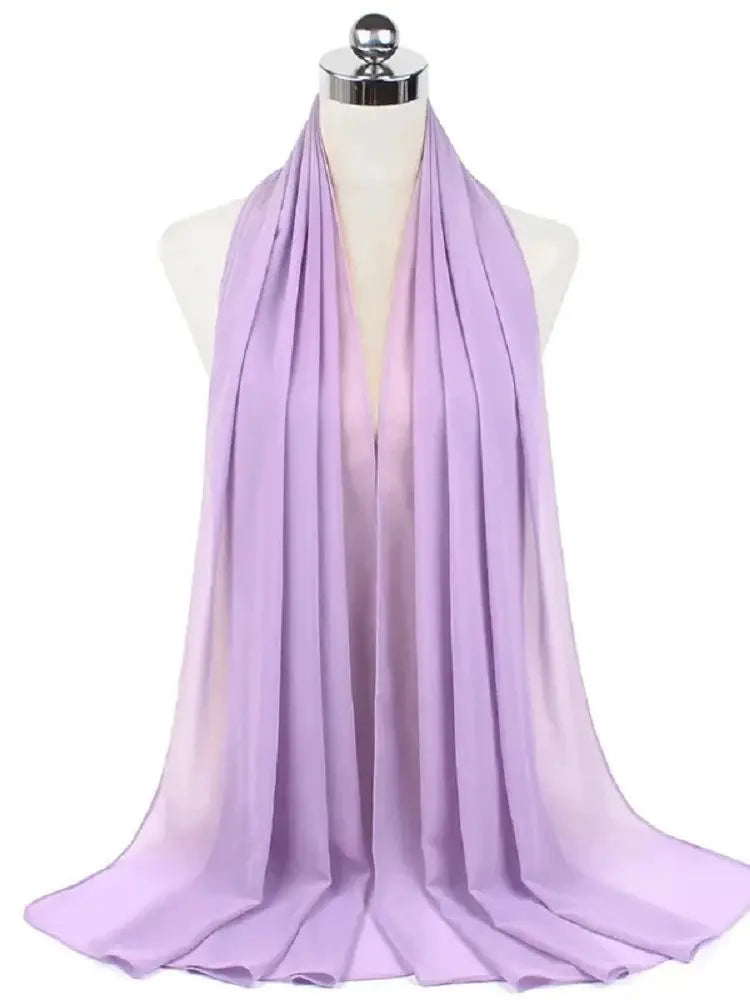 Women’s Solid Chiffon Instant Hijab – Ready-to-Wear Islamic Scarf, Muslim Shawl & Arab Head Wrap