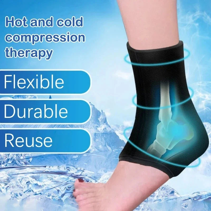 Reusable Gel Ice Pack for Feet — Hot & Cold Therapy for Achilles Tendonitis, Plantar Fasciitis & Swelling