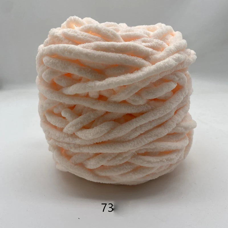 3PCS 300g Soft Chenille Knitting Yarn – Thick Ice Strip Cotton Wool Yarn for DIY Handmade Blankets, Scarves & Craft Projects