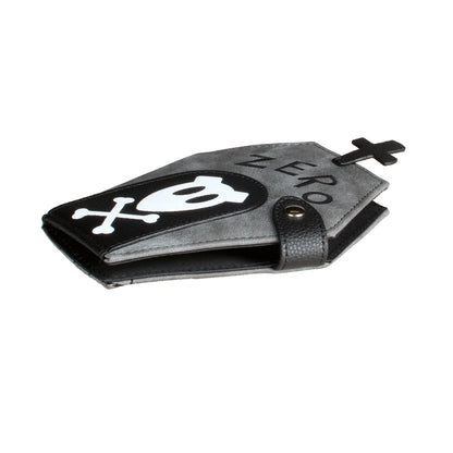 Niche Coffin-Shaped Clutch Wallet – Women's Bifold Coin Purse, Halloween Gift Idea