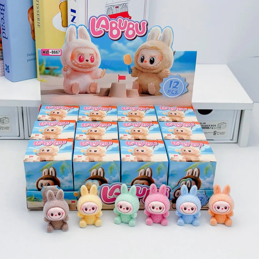Mini Labubu Blind Box – The Monsters Heartbeat Macaron Enamel PVC Figurine Kawaii Tabletop Ornament Gift