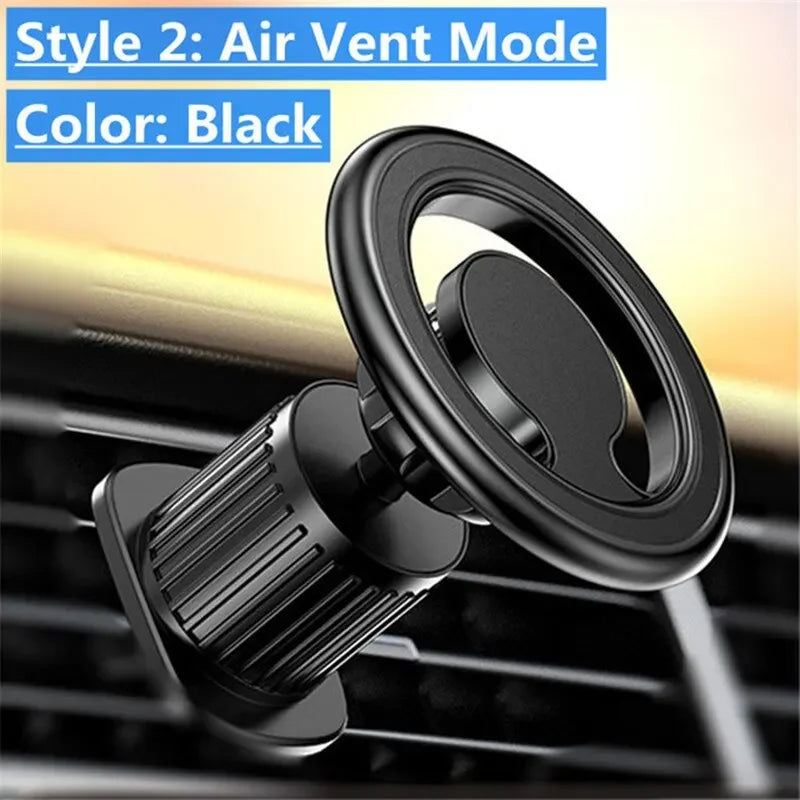 Magnetic Car Phone Holder — MagSafe-Style Universal Car Mount & GPS Mobile Bracket for iPhone 15/14/13/12, Samsung & Xiaomi