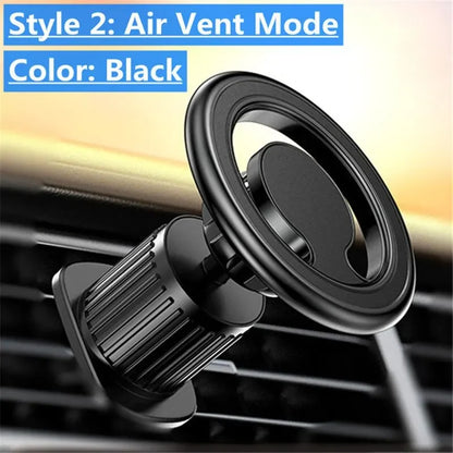 Magnetic Car Phone Holder — MagSafe-Style Universal Car Mount & GPS Mobile Bracket for iPhone 15/14/13/12, Samsung & Xiaomi