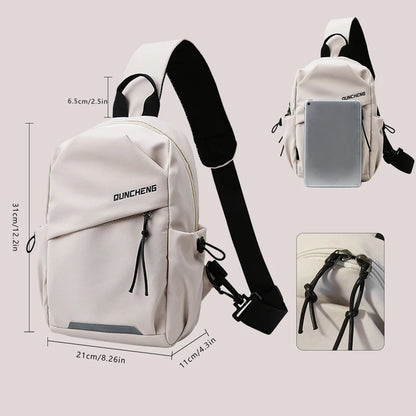 Men’s and Women’s Crossbody Bag – Lightweight Single Shoulder Chest Backpack for Cycling, Sports, and Mountain Climbing