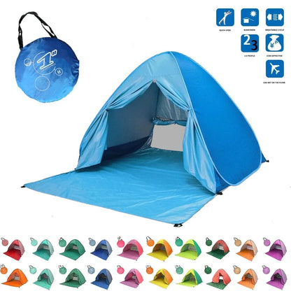 Pop-Up Beach Tent 165×150×110cm – UV Protection, Full Shade, Ultralight & Portable for Family Camping & Travel