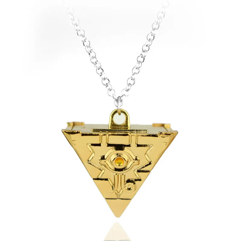 Yu-Gi-Oh! Yugi Muto Keychain - 3D Millennium Puzzle & Millennium Wheel Pendant