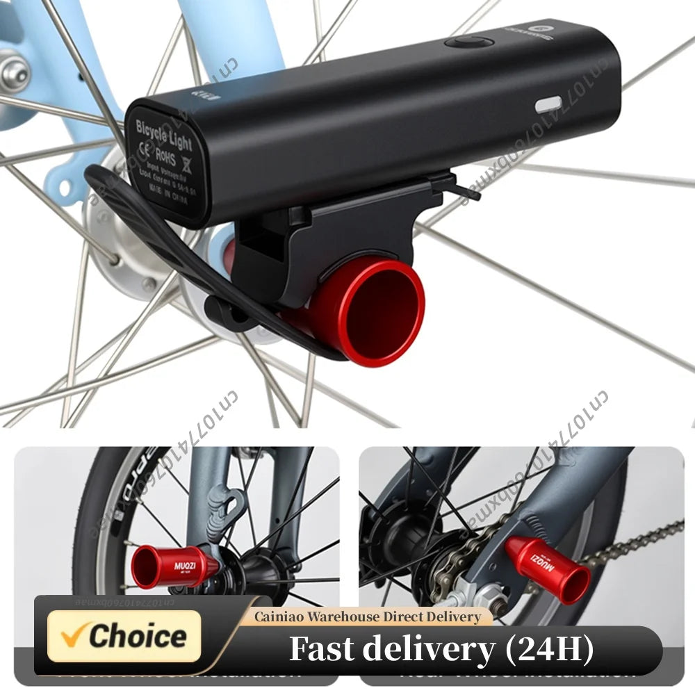 Bicycle Headlight Bracket with M5 Bolt - Aluminum Alloy Bike Light Mount Holder for Cycling