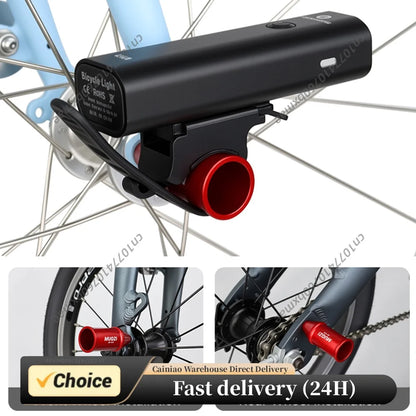 Bicycle Headlight Bracket with M5 Bolt - Aluminum Alloy Bike Light Mount Holder for Cycling