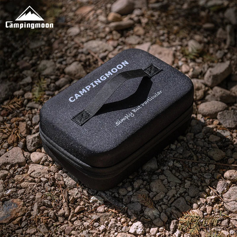 CAMPINGMOON Insulated Lunch Bag - Square EVA Impact-Resistant Outdoor Picnic Bento Storage Bag