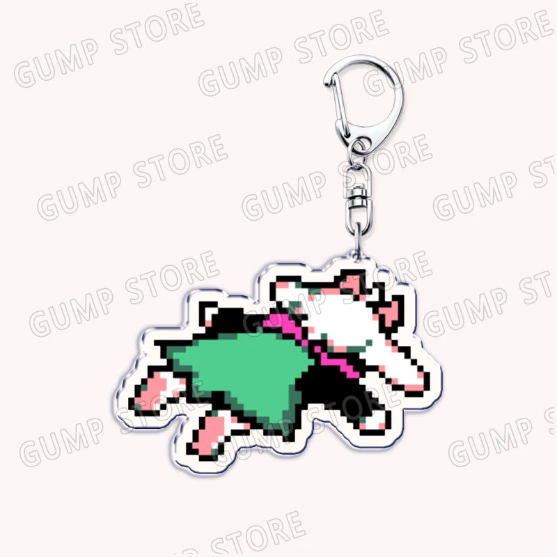 Deltarune & Undertale Keychains – Ralsei, Kris, Susie & Spamton Fan Gaming Accessories