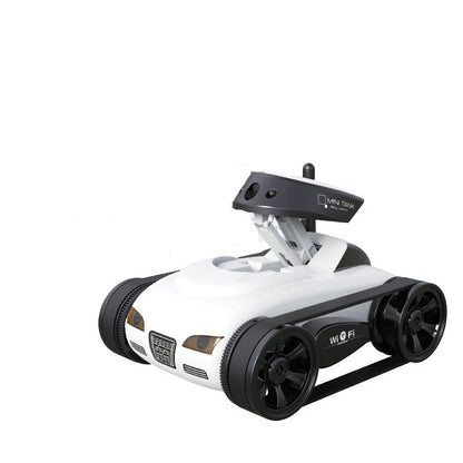 WiFi Remote Control Camera Tank Toy - 4-Channel Real-Time Video Transmission Tracked RC Car for Kids Gift
