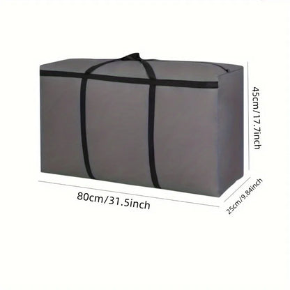 2-Pack Heavy Duty Moving Bags - Extra Large Zipper Storage Totes with Handles for Clothes, Dorms & Moving