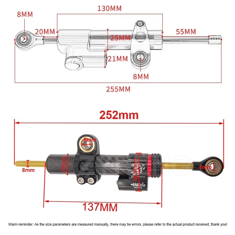 KuKirin G2 Max Scooter Steering Damper Stabilizer Mount Bracket – Aluminum & Steel Electric Scooter Modification Accessory