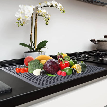 Silicone Stove Mat & Sink Protector | Electric Stove Top Cover, Insulation, Drying Pad & Personal Tablecloth for Kitchen