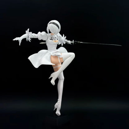 24CM NieR: Automata 2B PVC Action Figure — YoRHa No.2 Lifeform Collectible Doll | Kaine Nier Statue Gift