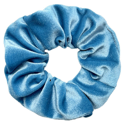 10/6/1Pcs Velvet Hair Scrunchies Set for Women – Solid Color Elastic Ponytail Hair Bands & Headband Accessories (Black Pack)
