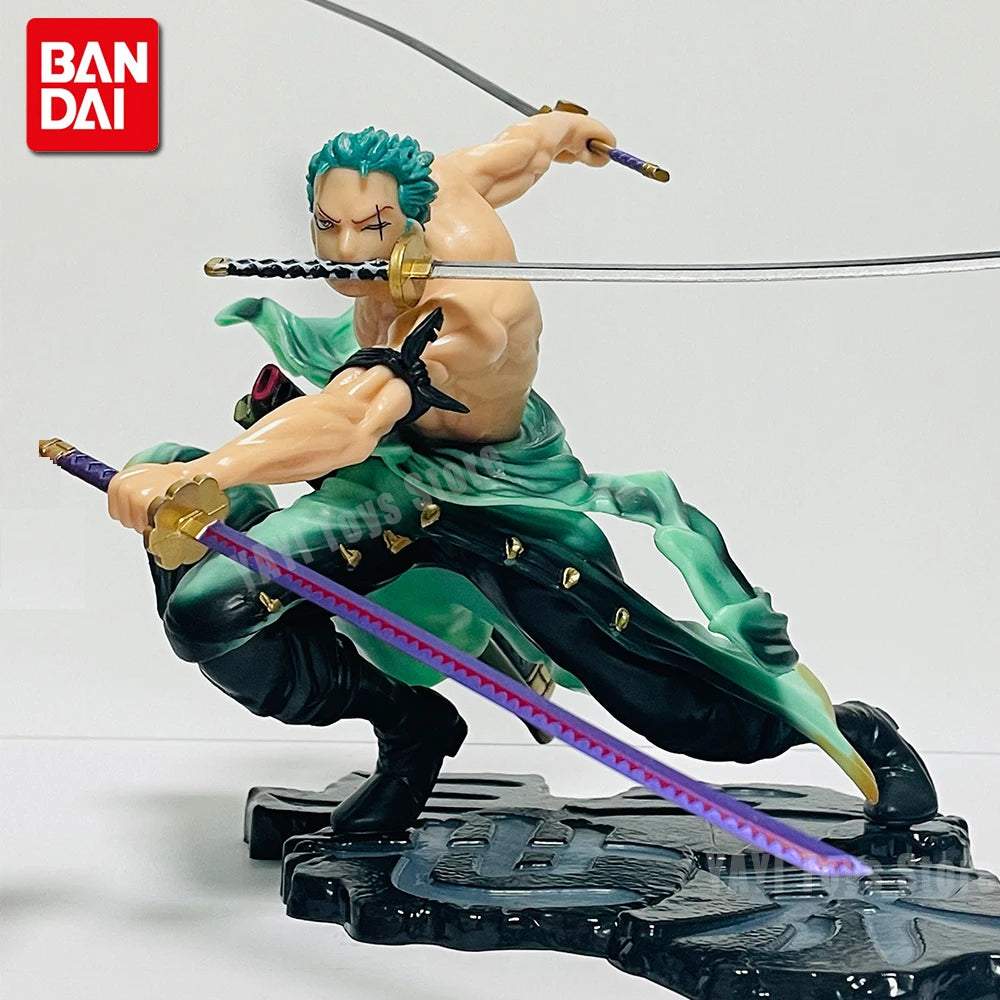 Roronoa Zoro Anime Figure - 10cm Three-Sword Style GK Manga Statue Collectible Model & Display Toy