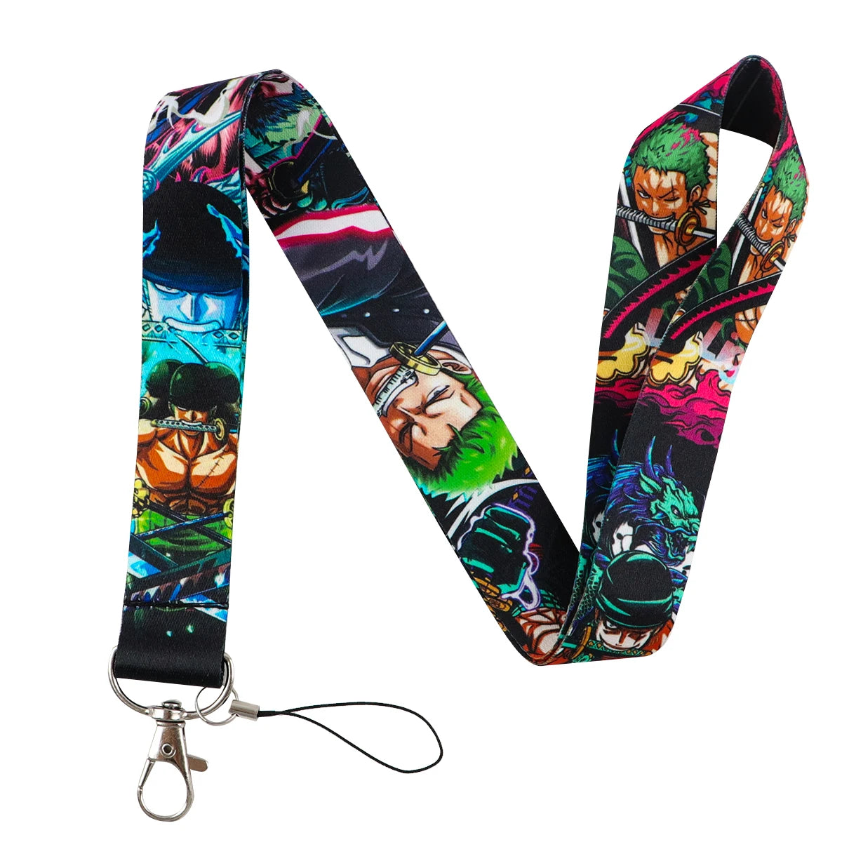 Zoro Anime Lanyard – Pirate Card Holder Neck Strap for Keys, ID, Phone, Badge, Cosplay Accessories & Gifts