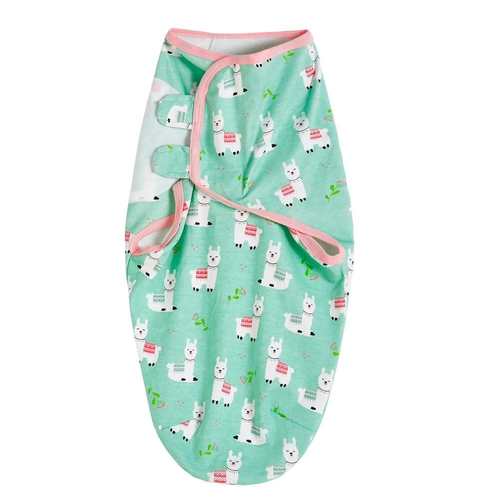 100% Cotton Newborn Swaddle Sleep Sack – Thick Infant Baby Wrap Cocoon Diaper Bag (INSULAR Summer)