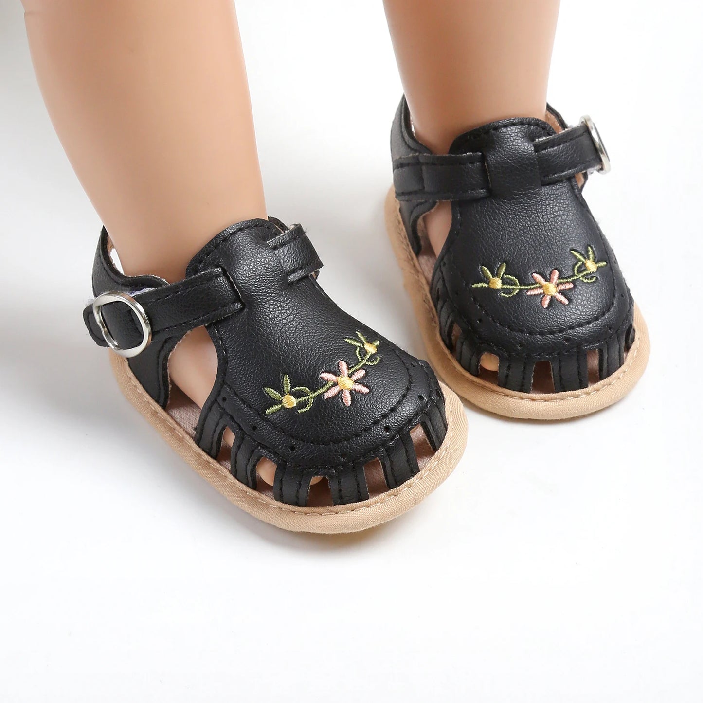 Infant Baby Sandals – Summer Newborn Crib Shoes, Flat First Walkers for Boys & Girls, Wedding Dress Shoes