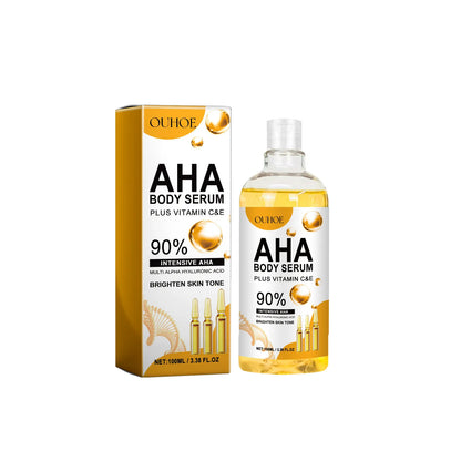 Hyaluronic Acid & Vitamin C Facial Serum – AHA Brightening, Dark Spot Care, Pore Care & Hydrating Skin Repair Treatment
