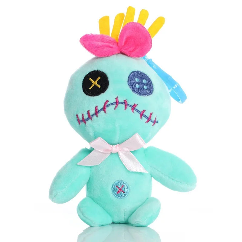 Disney Lilo & Stitch Plush Toys – Pink Lilo & Blue Stitch Stuffed Dolls, Cute Pendant Plush for Boys & Girls Birthday Gift