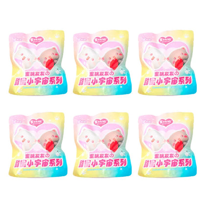 Mitao Cat Peach and Goma Sweet Mini Universe Blind Bag - Cute Anime Cat Collectible Figures, Mystery Box Toys, and Surprise Gifts
