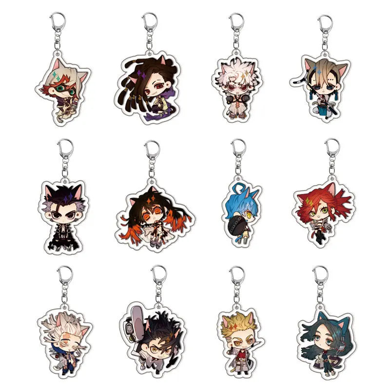 GACHIAKUTA Anime Acrylic Keychain - Zanka, Rudo & Enjin Backpack Pendant Keyring Fan Gift