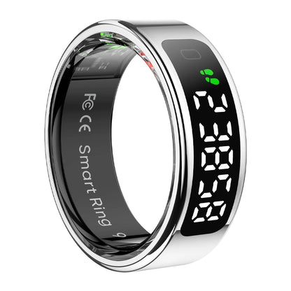 COLMI R12 Smart Ring 2025 – Display Screen Touch Control, Wireless Charging Health Tracker, 5ATM Waterproof for Men & Women