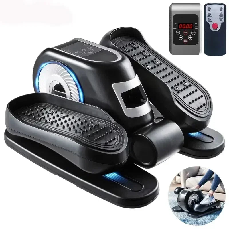 Under Desk Elliptical Machine – Leg Exerciser with Remote Control & 12 Speeds, Quiet Elliptical Trainer
