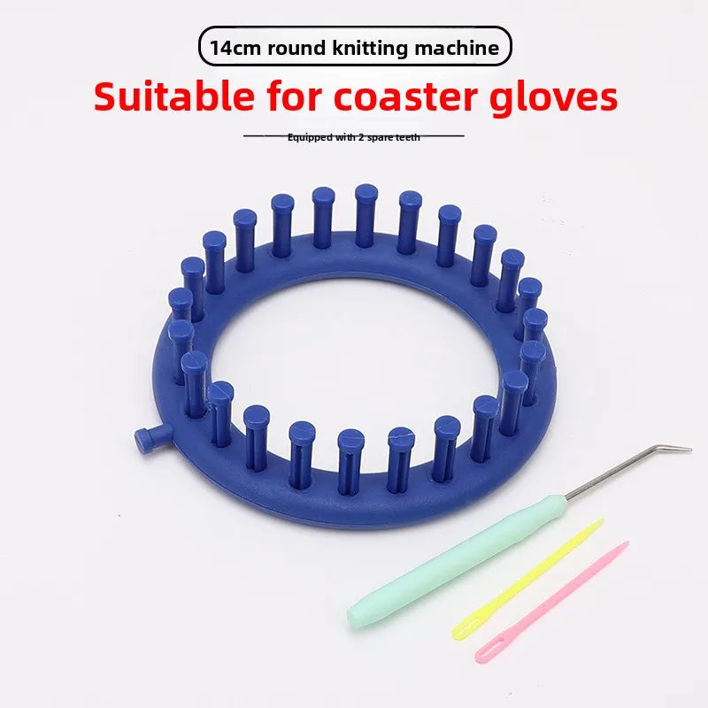 DIY Plastic Weaving Loom Kit - Portable Rectangle Knitting Tool for Handmade Wool Crafts & Sewing Projects