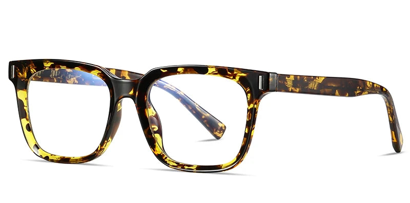 Kachawoo TR90 Anti-Blue Light Glasses – Unisex Square Frame, Transparent Grey, Korean Style Eyewear
