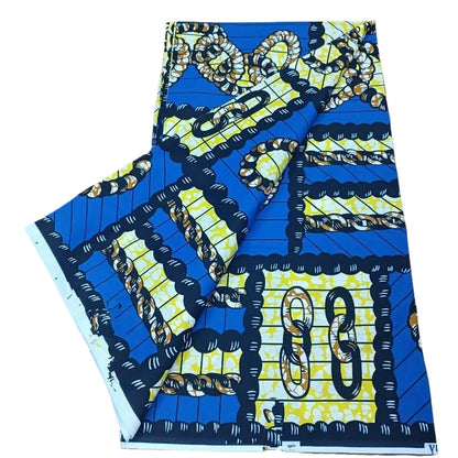 100% Cotton African Ankara Wax Fabric - Soft Real Wax Print for Dresses