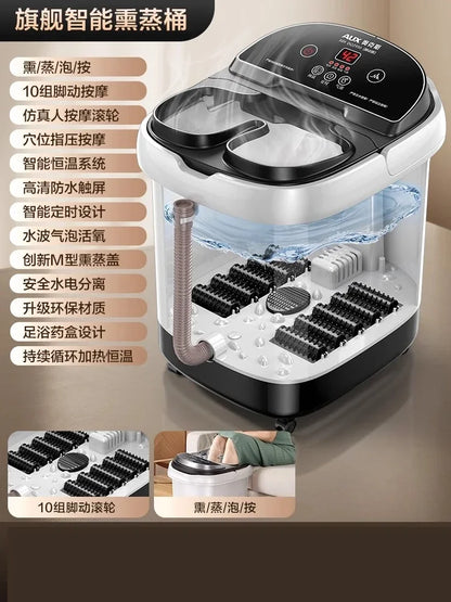 Automatic Heated Foot Bath - Electric Deep Foot Spa Massager with Constant Temperature