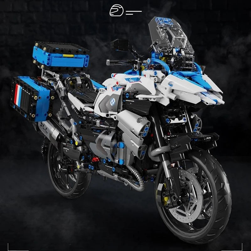 High-Tech 1:5 Motorcycle Model – Modular Brick Racing Motorbike Building Set Toy for Boys T4022