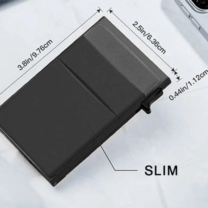 RFID Credit Card Holder Wallet for Men: Thin Slim Minimalist Luxury Metal Case - Secure Bank & ID Card Protection, Carteras Choice