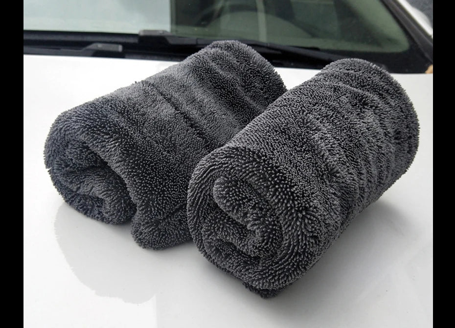 SEAMETAL 1200GSM Microfiber Car Wash Towel – Double-Sided Ultra Absorbent Cleaning & Drying Cloth