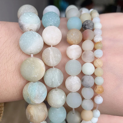 Natural Flame Stone Beads - Yooperlite & Fire Sodalite Loose Spacer Beads for DIY Bracelets and Necklaces