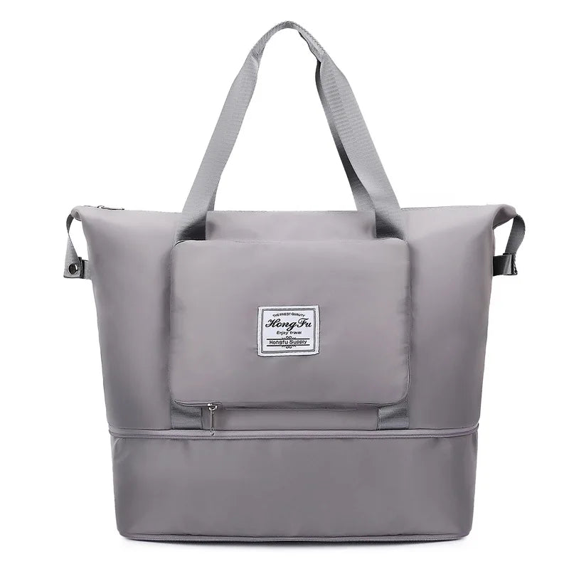 Large Capacity Travel Bag — Expandable, Waterproof, Foldable Luggage Organizer