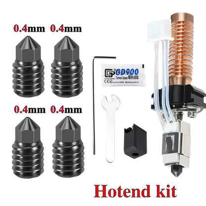 Hotend Kit for Flashforge Adventurer 5M/5M Pro - Ceramic Heating Block, 280℃ Hot End & Hard Steel Nozzle for 3D Printing