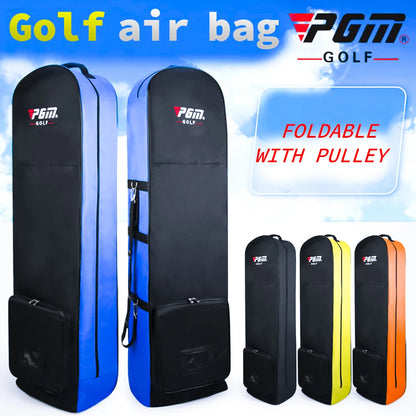 PGM Golf Aviation Bag HKB002 – Foldable Large Capacity Travel Bag with Silent Wheels for Airplane Consignment