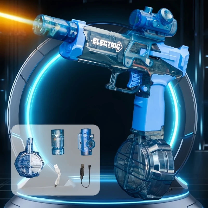 Children's High Pressure Electric Water Gun Toy, Automatic Water Blaster for Outdoor Beach, Pool, and Garden Games - Summer Fun Gift