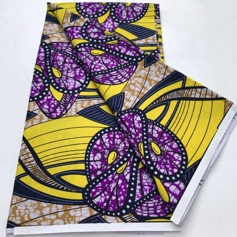 African Wax Print Fabric - Nigerian Ankara Batik Dutch Fabric for Women’s Dresses & Sewing Materials