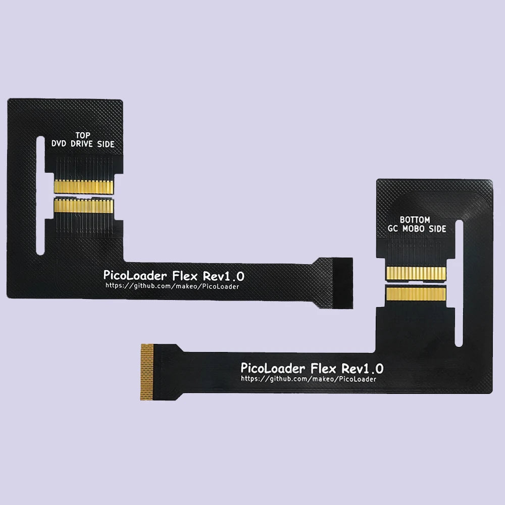 RetroScaler Black PicoLoader Flex Cable – No-Weld SD2SP2/GC2SD SDGecko for Nintendo GameCube Console