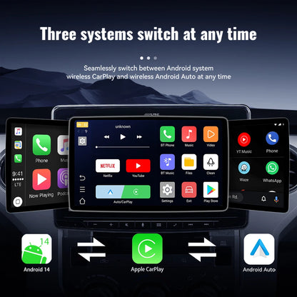 Acodo 2025 3-in-1 CarPlay AI Box — Wireless Android Auto & USB Adapter for YouTube, Netflix, Universal TV, Plug & Play