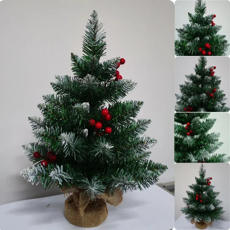 Mini Christmas Tree 45/60cm – PVC Tabletop Decorations for Family Christmas & Holiday Parties