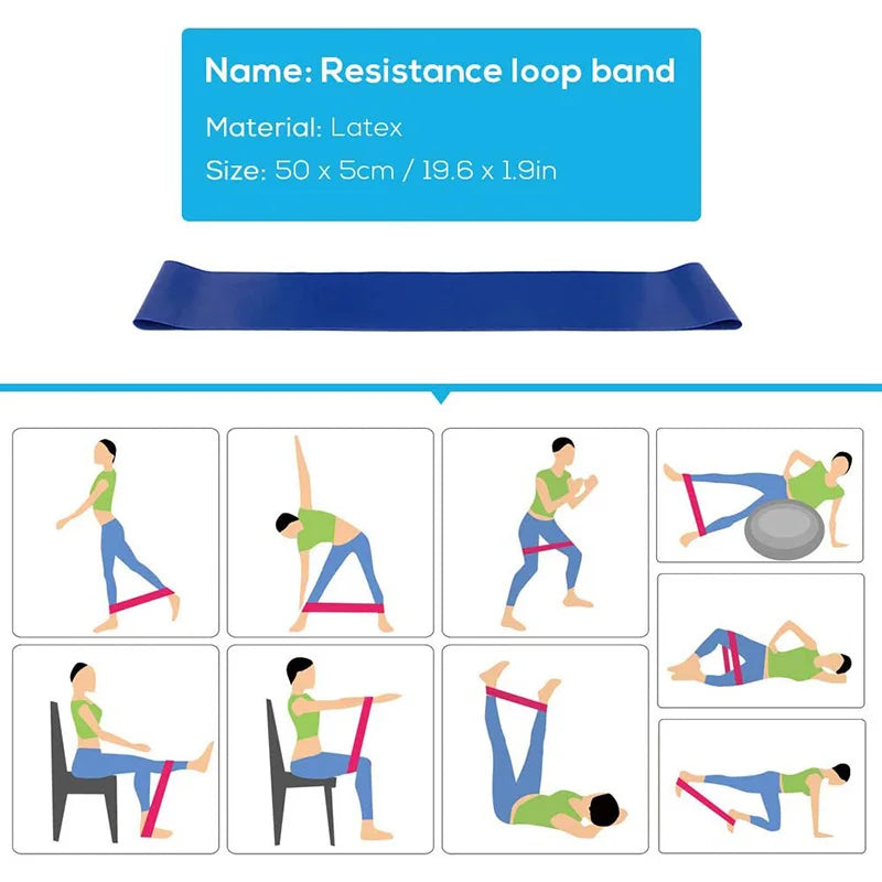 5 Piece Yoga Starter Kit – Blocks, Ball, Stretching Strap, Resistance Loop & Pilates Band for Home Fitness