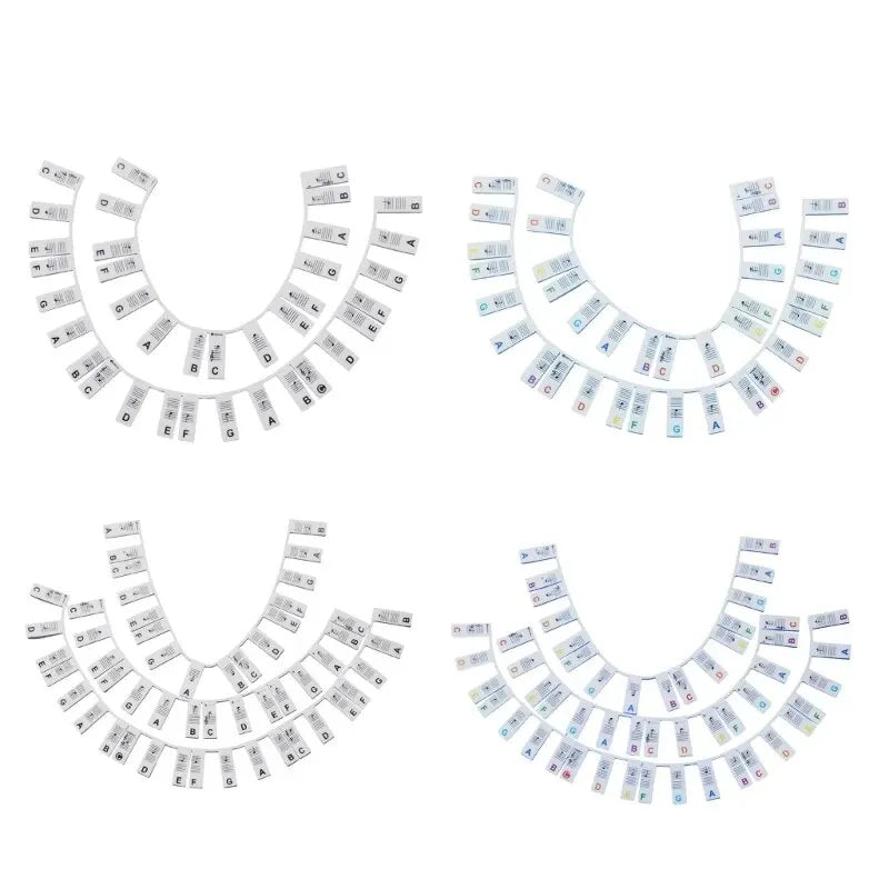 Miwayer Piano Keyboard Stickers – Removable Note Labels for 88/61 Keys, Beginner Piano Learning Guide