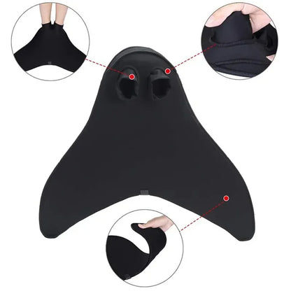 Swimming Fins for Children & Adults — Mermaid Training Flippers, Diving Foot Monofin for Pool, Swim, and Water Fun